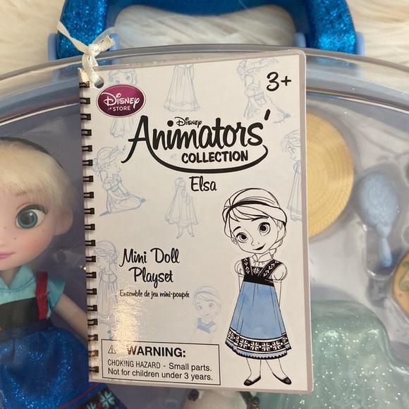 Disney Toys Retired Disney Park Exclusive Animators Collection Frozen Elsa Mini Doll Playset